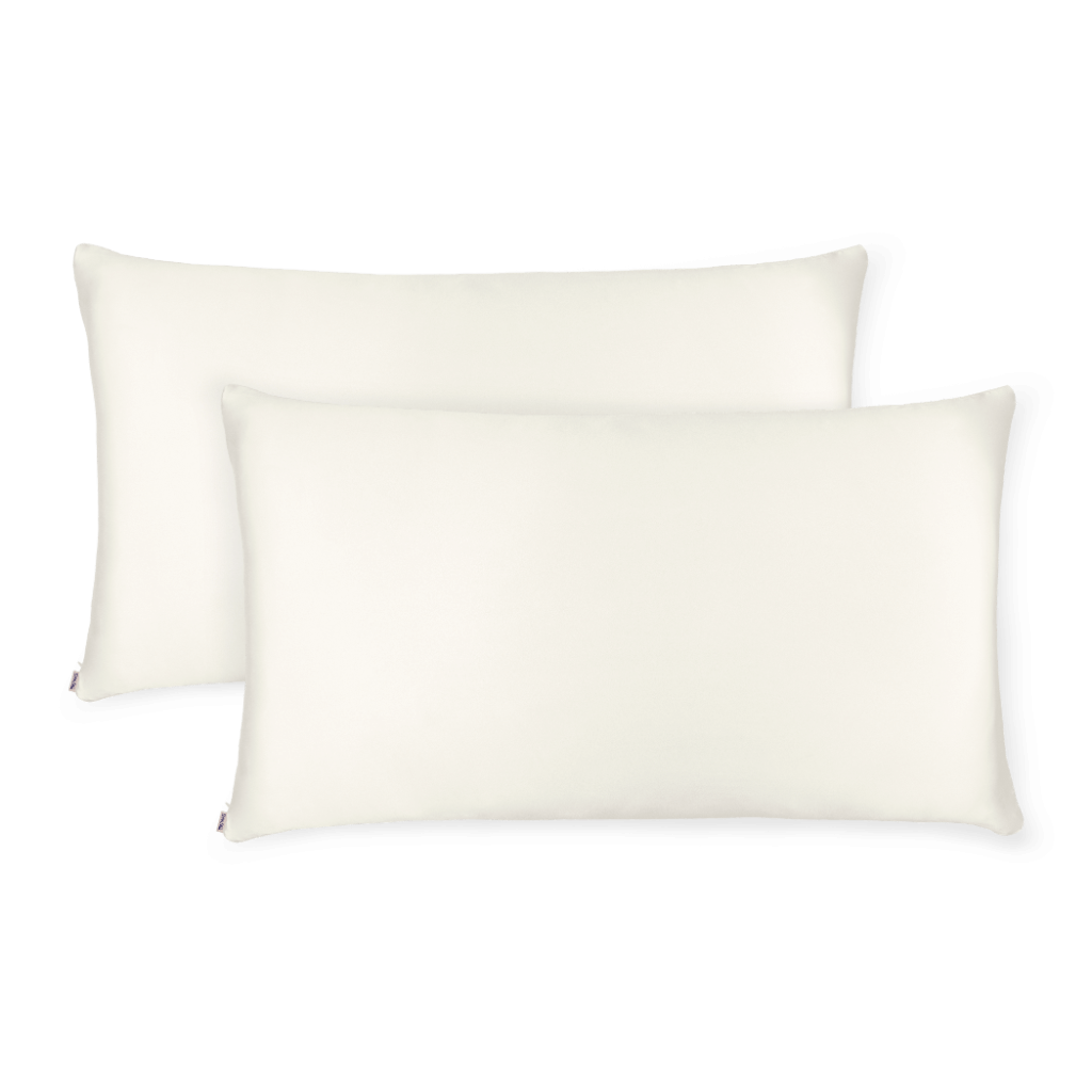 Pack Off White Silk Pillowcases - - Silk
