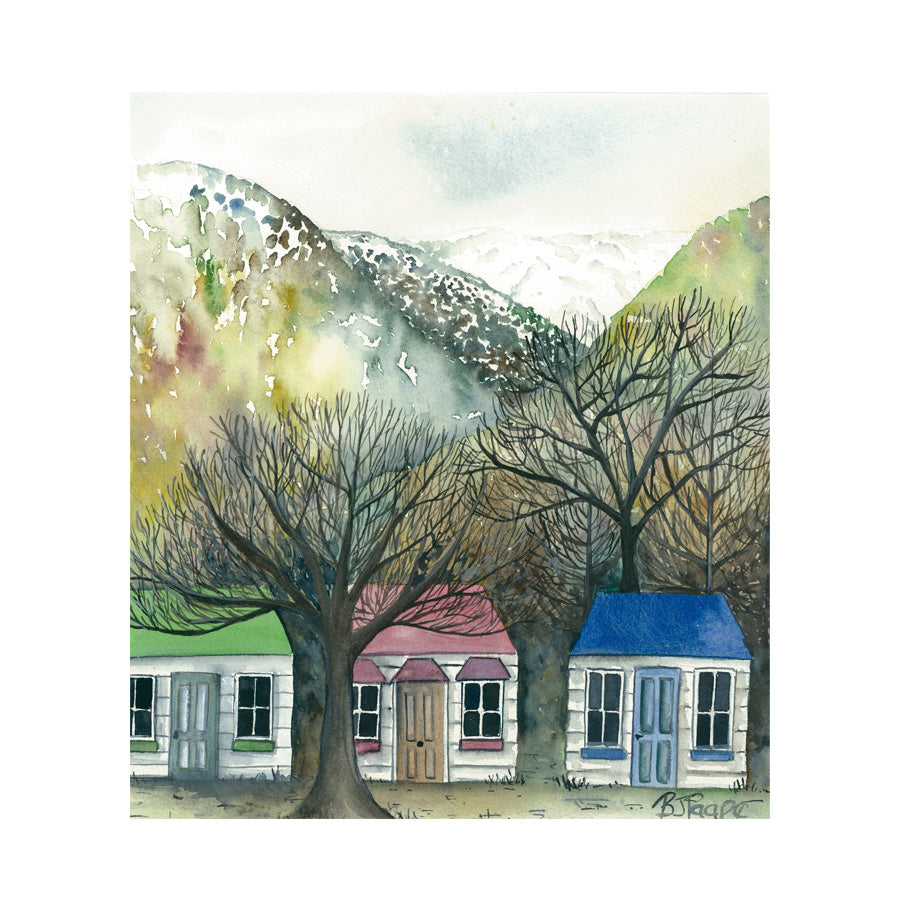 Dunedin Store Art Print | Cottages | Bridget Paape