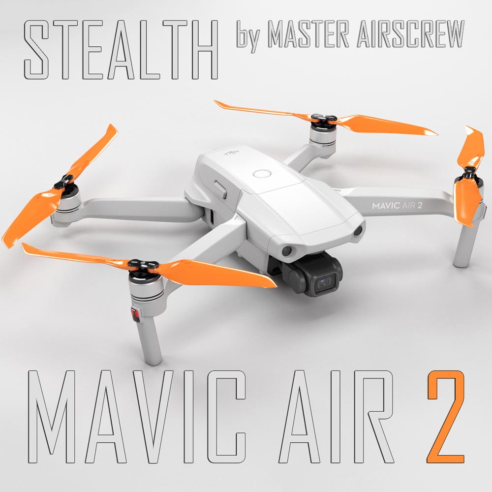 DJI Mavic STEALTH Propellers -x4 Orange -Master Airscrew
