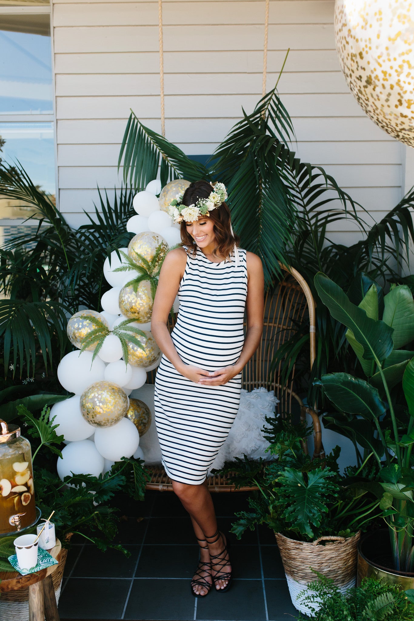 Stripe Maternity Dresses