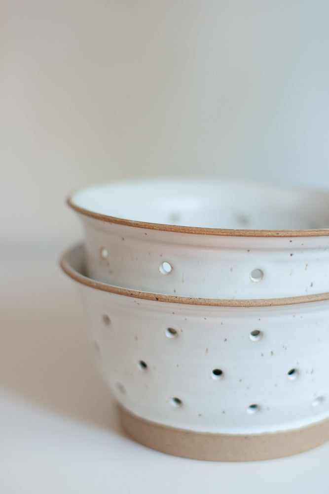 berry colander ceramic