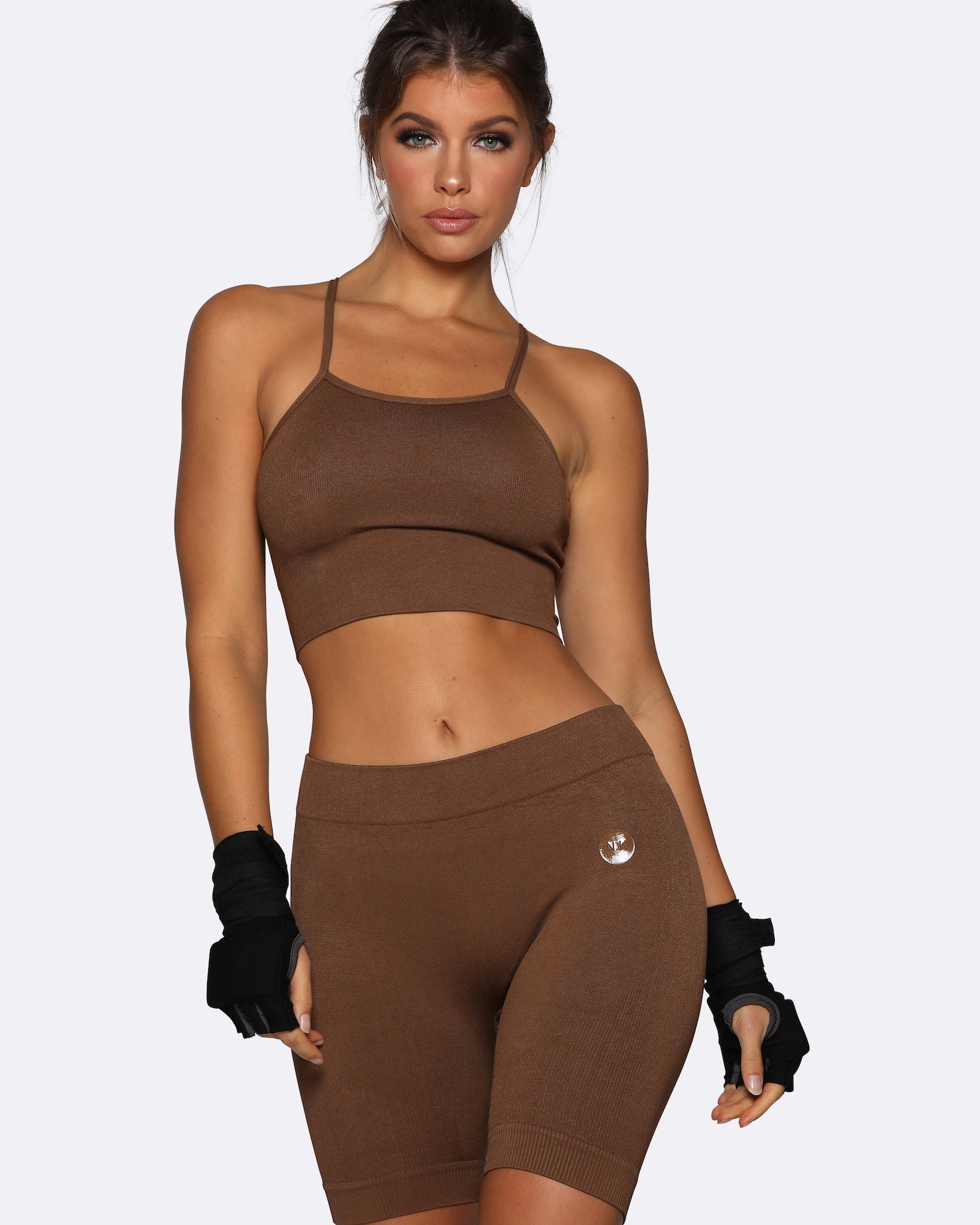 brown cycle shorts