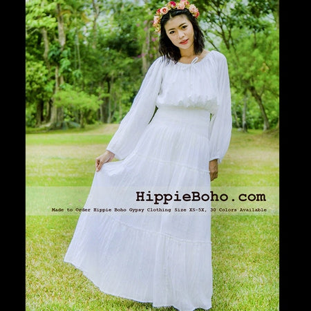 plus size white hippie dress