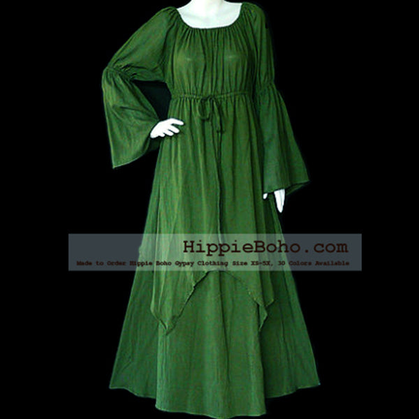 olive green long sleeve maxi dress