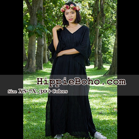 black bohemian attire