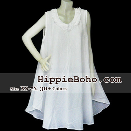 white tunic dress plus size