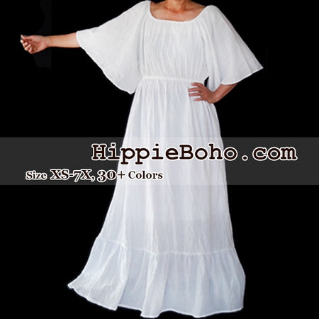 plus size white boho maxi dress