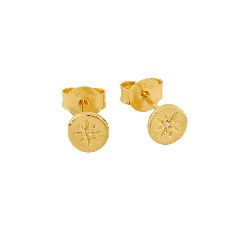 Delicate Enchanted Light Studs / Gold