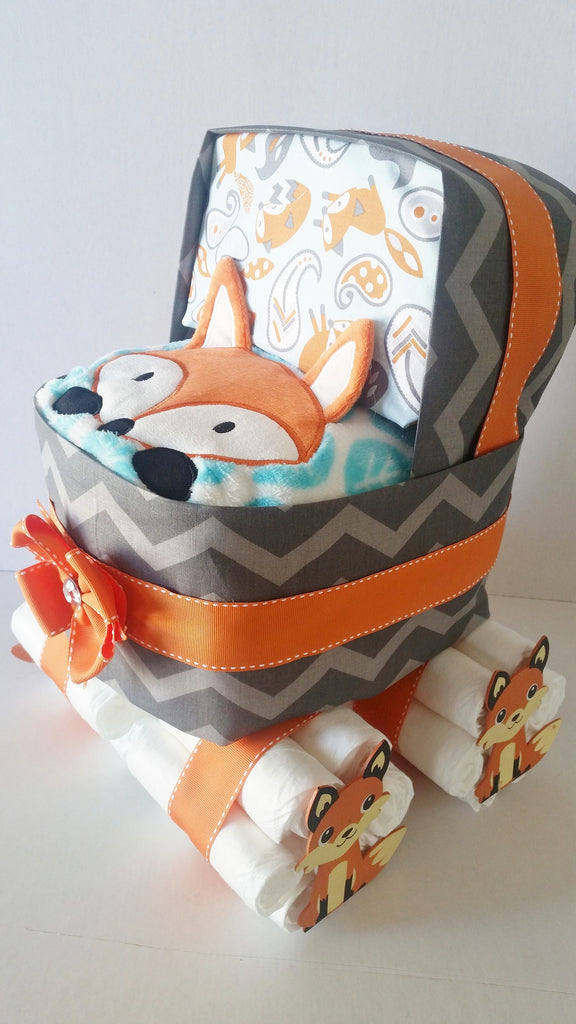 fox themed diaper bag