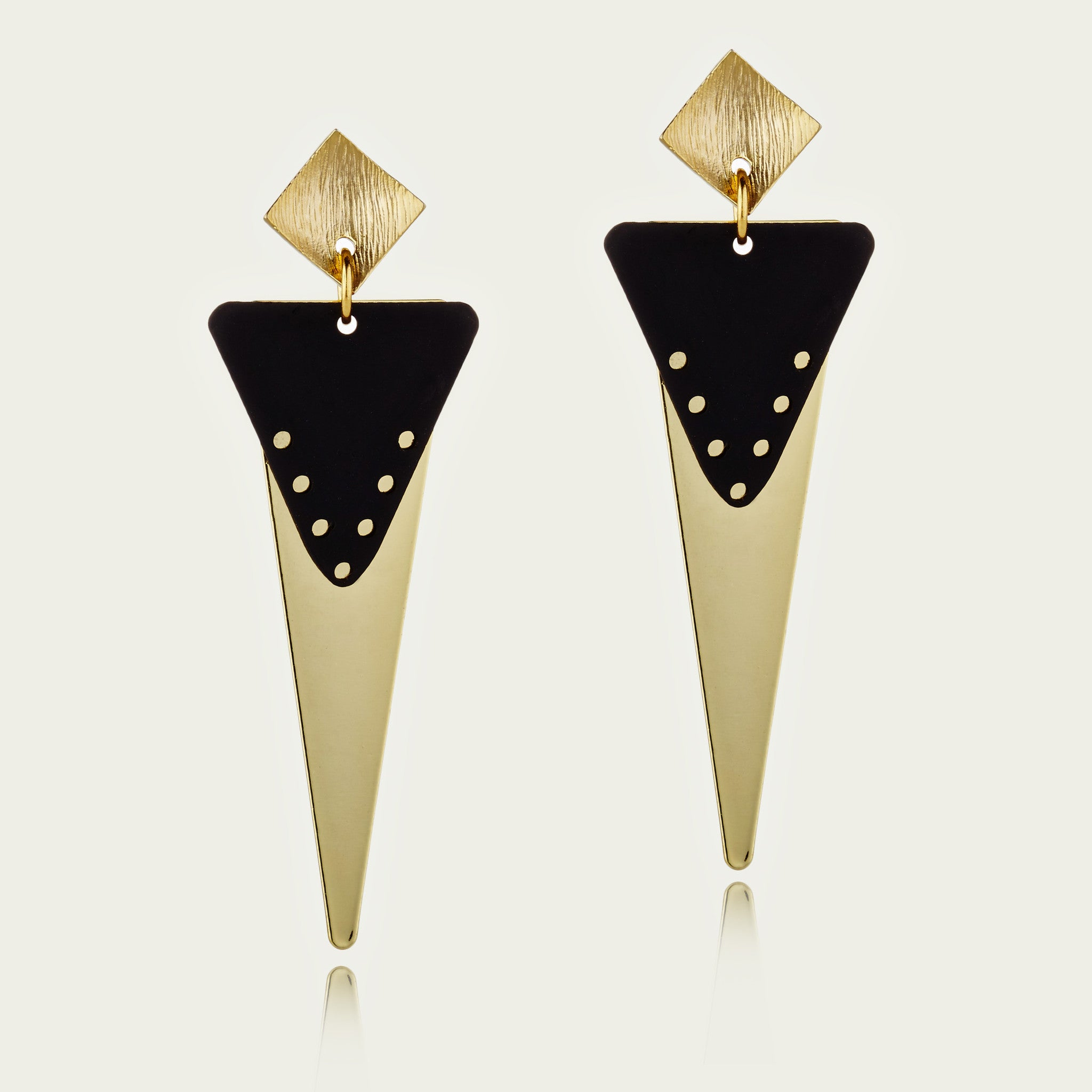 70's Triangle Drop Earrings - EGS3013 – Scribble & Stone