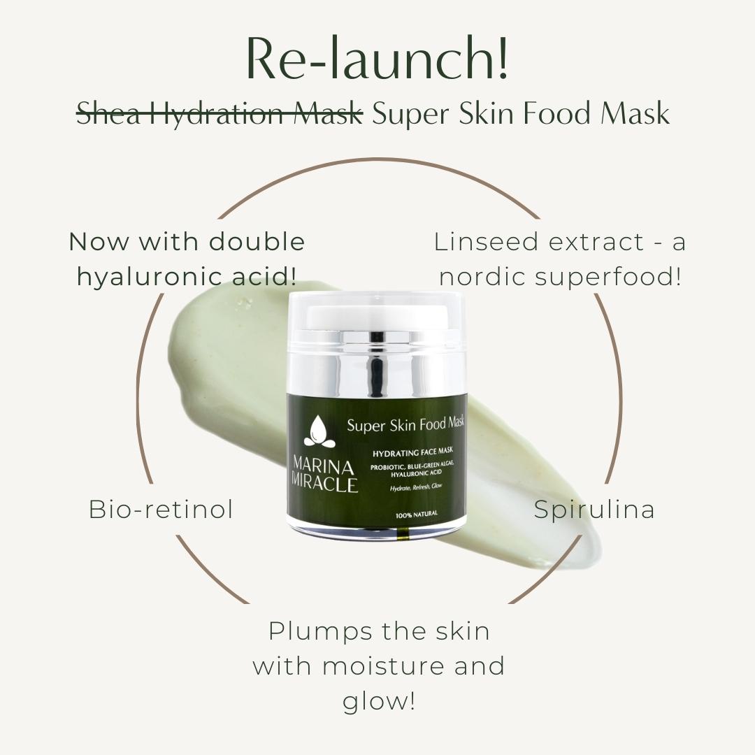 Re-launch for Super Skin Food Mask!