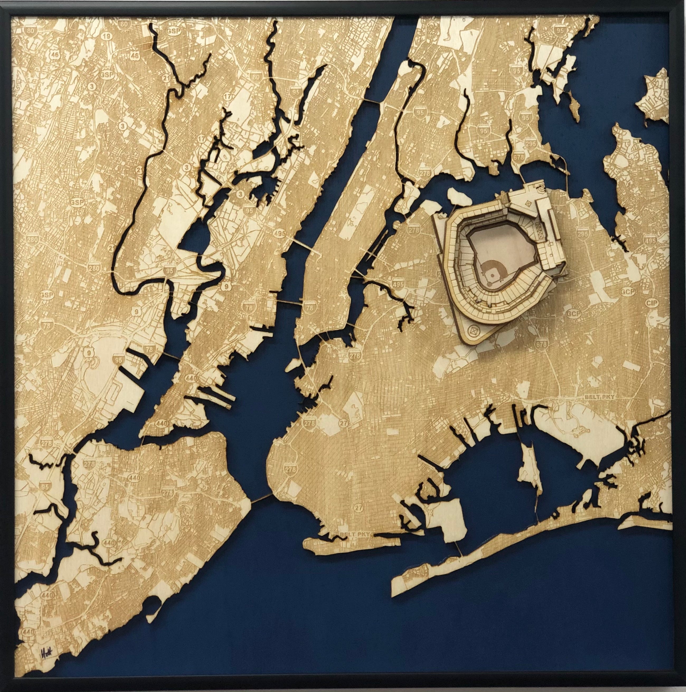 Queens, New York Wall Art Metro Area (Citi Field)