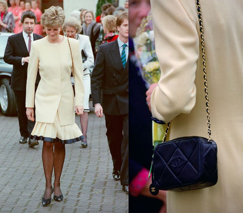 Princess Diana Carrying Her Lady D Salvatore Ferragamo Bag, Princess Diana  Has 2 Handbags Named After Her — and They're Still Being Sold Today