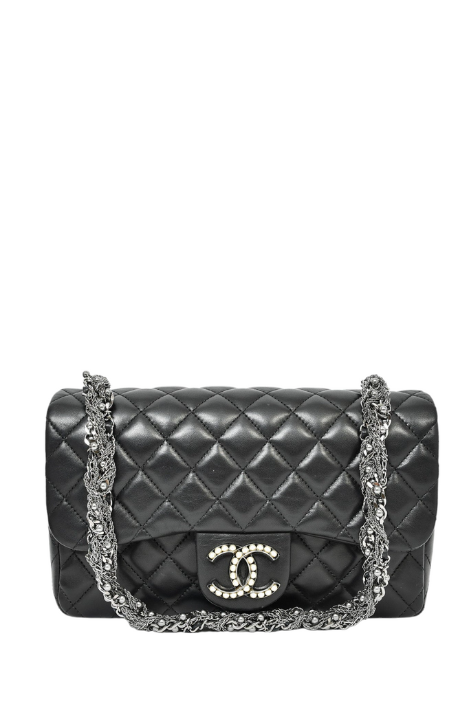 Sell Chanel Paris-Edinburgh Coco Sporran Quilted Jumbo Flap Bag - Brown