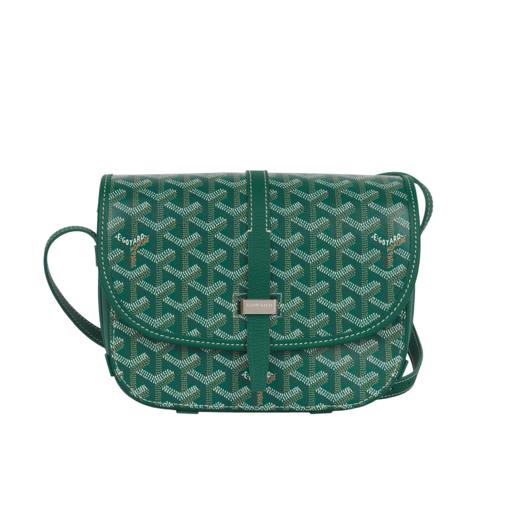 Goyard Goyardine Blue Belvedere PM Bag Palladium Hardware