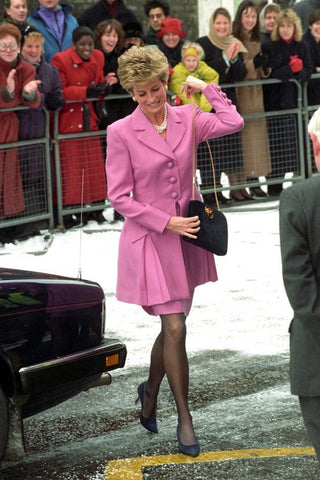 The Royalist on X: Princess Diana in her black Salvatore Ferragamo Lady  D bag created for her in 1990. Its iconic and still populare ❤️ # PrincessDiana  / X