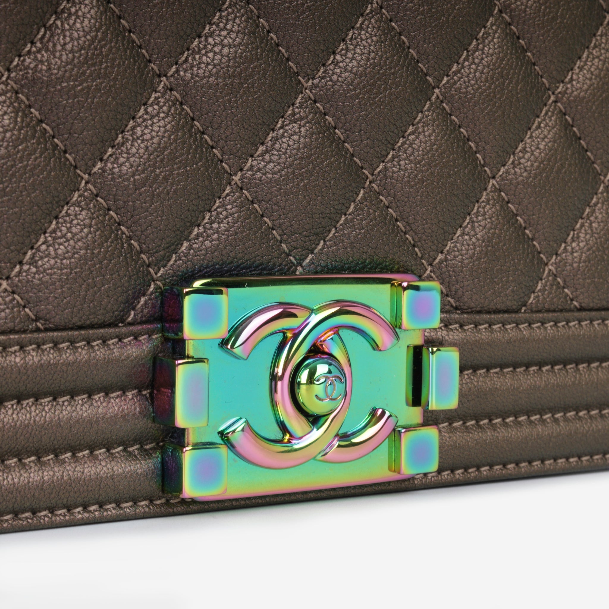 1fashionavenue  Green chanel mermaid iridescent boy bag  Facebook