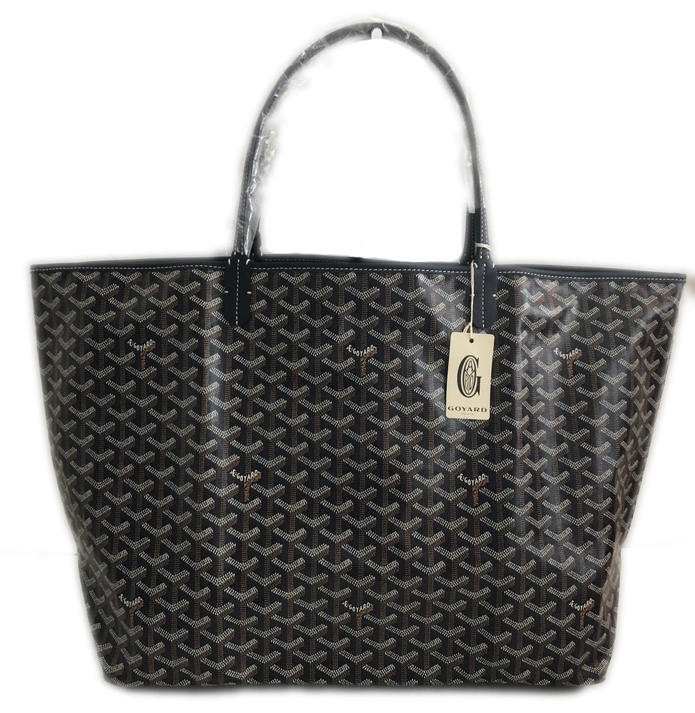 Goyard Goyardine Saint Louis Pm Sky Blue Coated Canvas and Leather