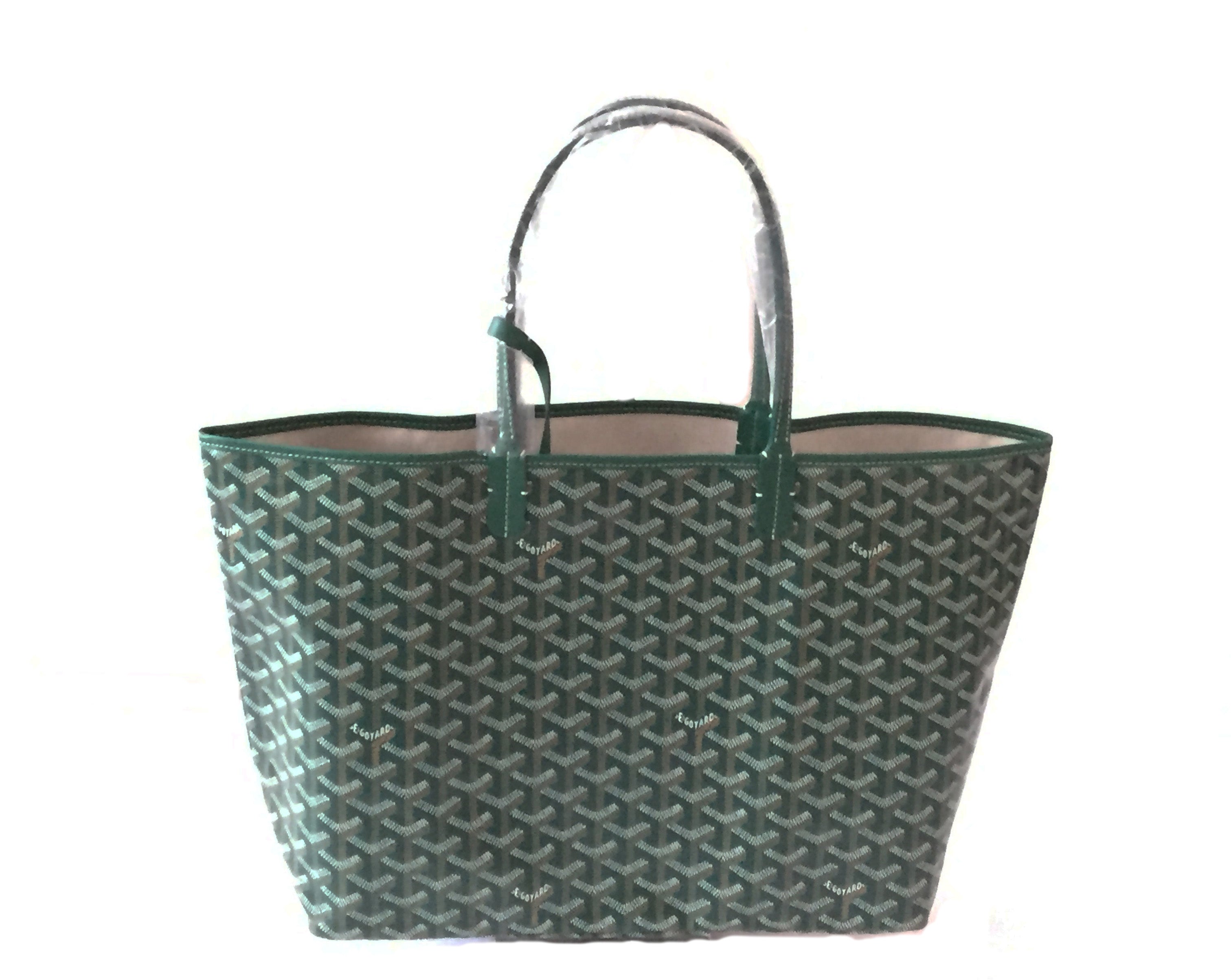 goyard green tote bag