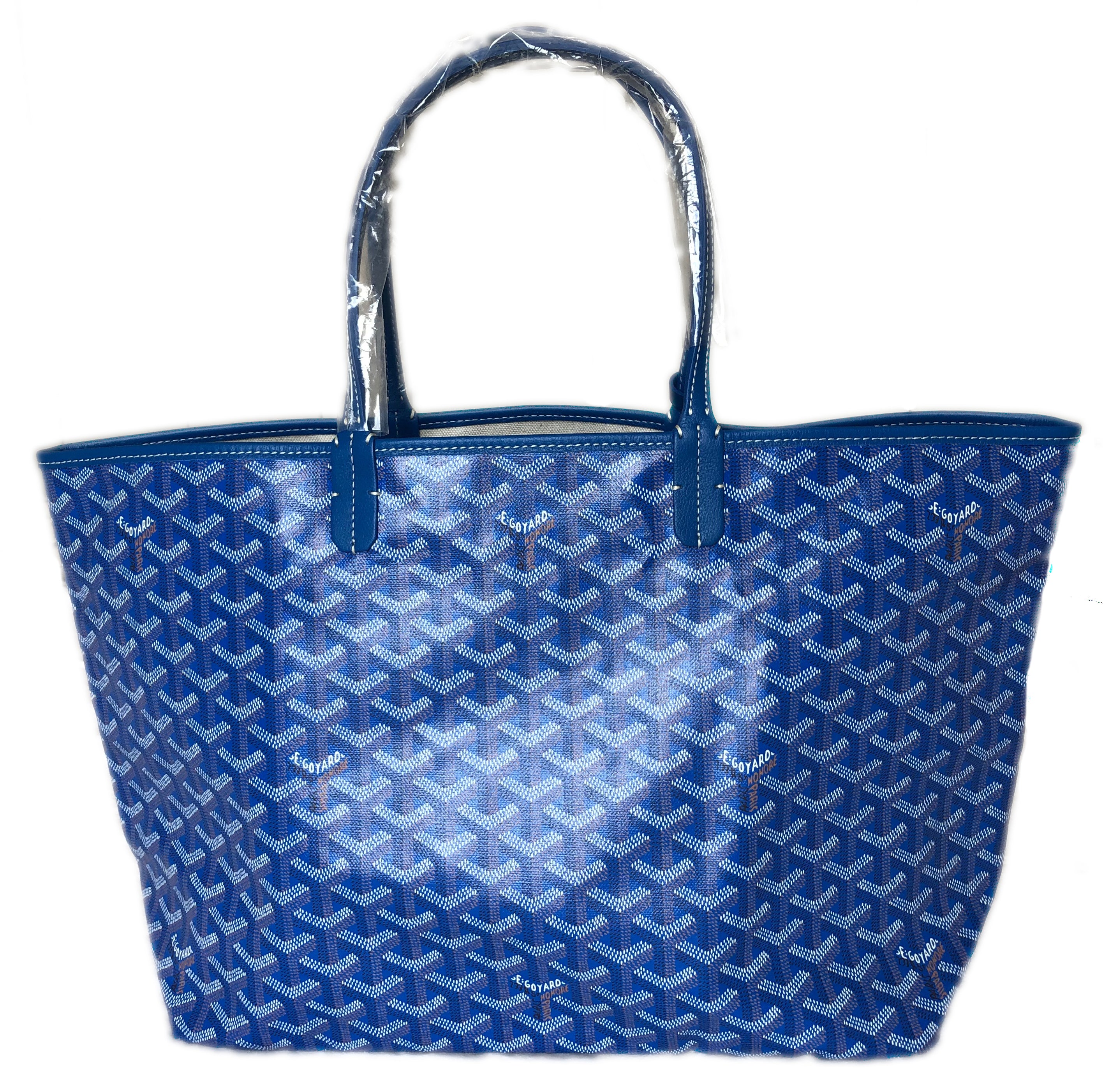 goyard tote bag blue