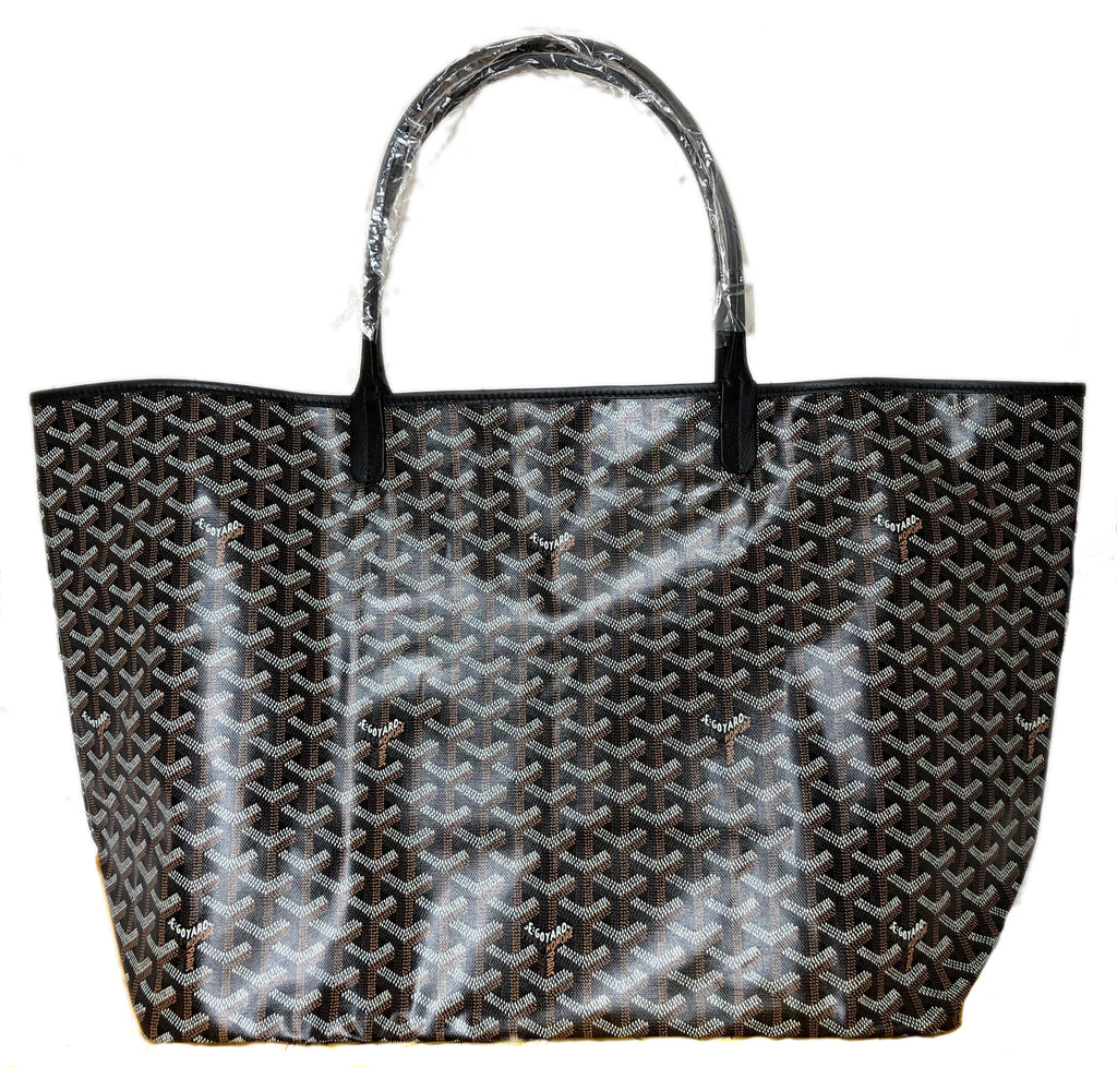 Goyard Black x Brown Chevron St Louis PM Tote Bag with Pouch 51gy23s –  Bagriculture