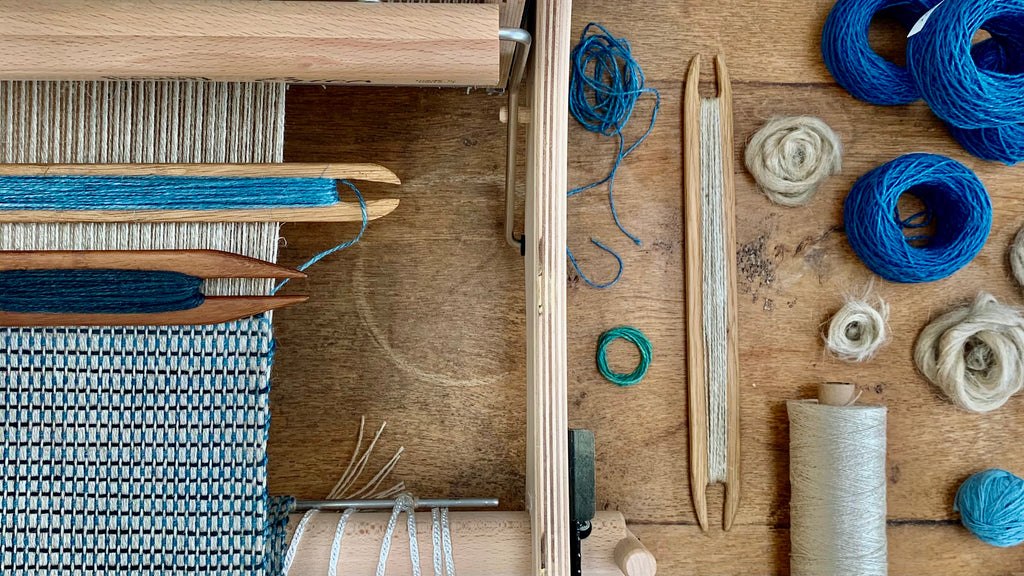 Table loom weaving