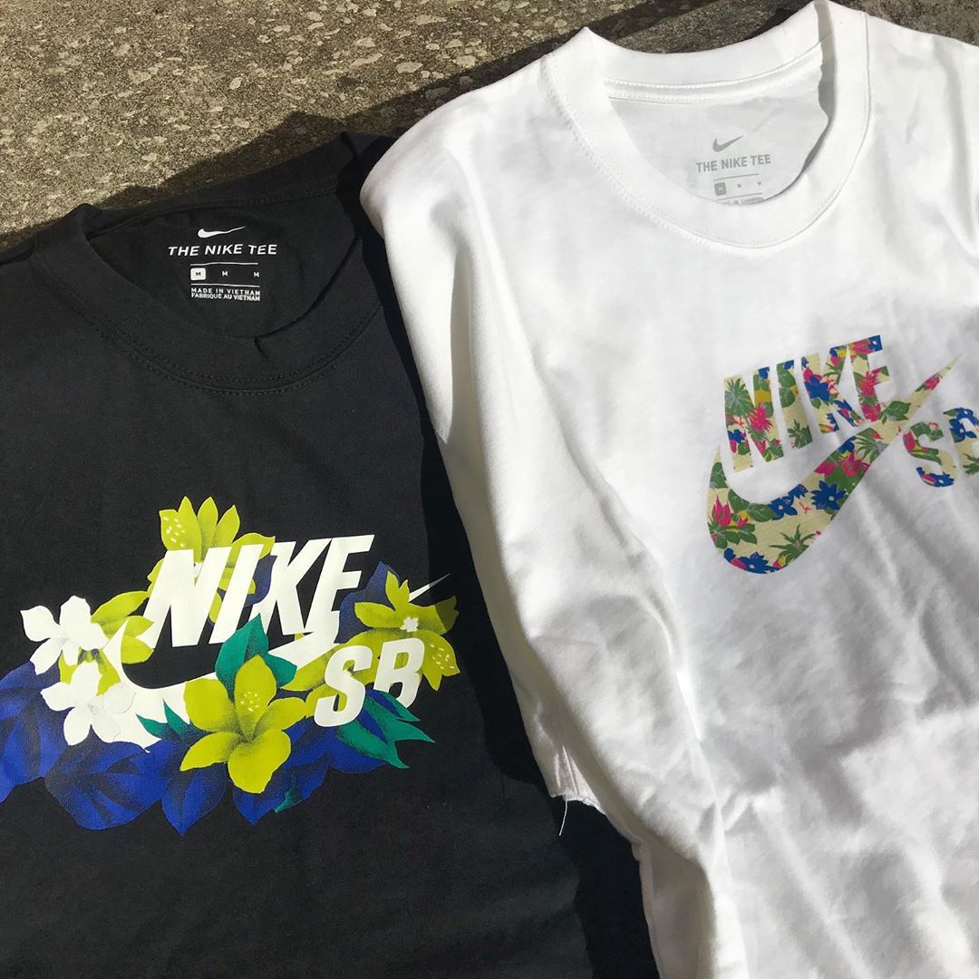 nike t shirt flowers