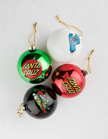 SANTA CRUZ ORNAMENTS 4-PACK