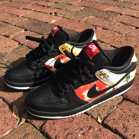 Nike SB Dunk Low Pro QS Black/Black-Orange Flash “Away” 