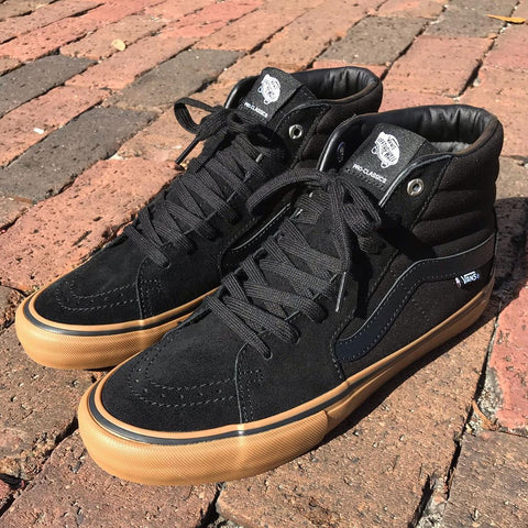 vans sk8 hi pro black gum