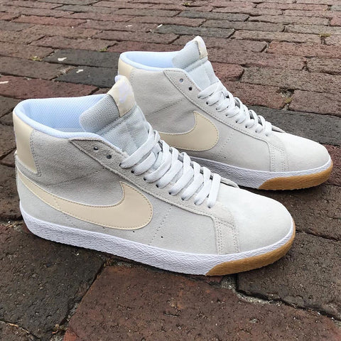 Nike SB Zoom Blazer Mid Photon Dust/Light Cream-White 