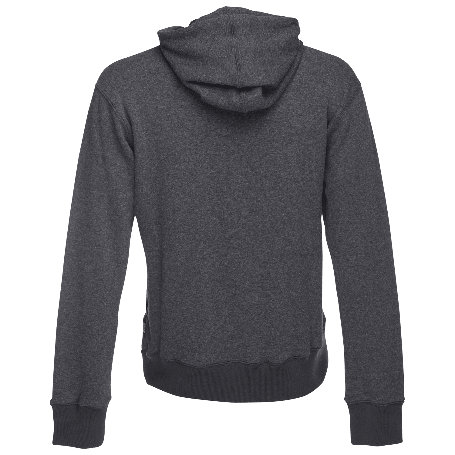 Cassius Hooded Sweatshirt Velour Back in Dark Gray