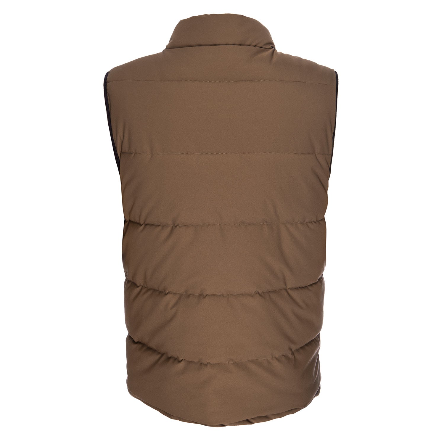 Quilted Vest in Brown