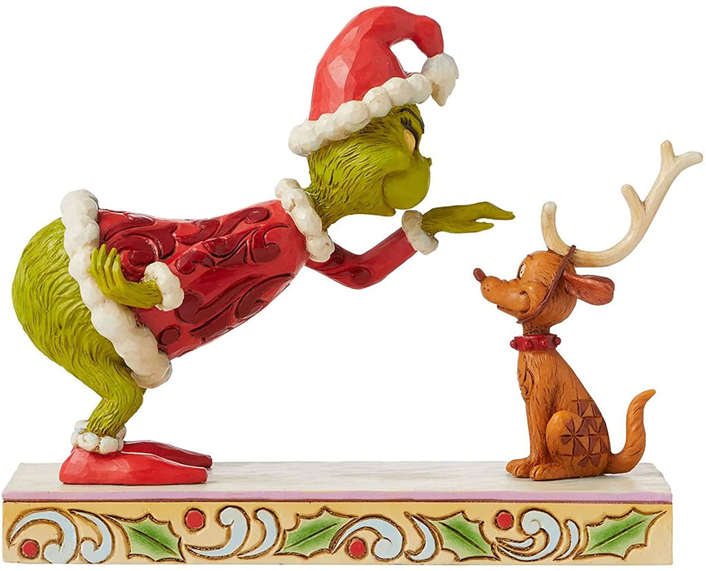 Jim Shore The Grinch Bending Over Petting Max Figurine | Geek Toys and ...