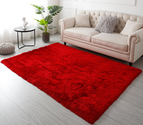 Large Plush Fluffy Shag Shaggy Rug Silky Thick Soft Area Rugs