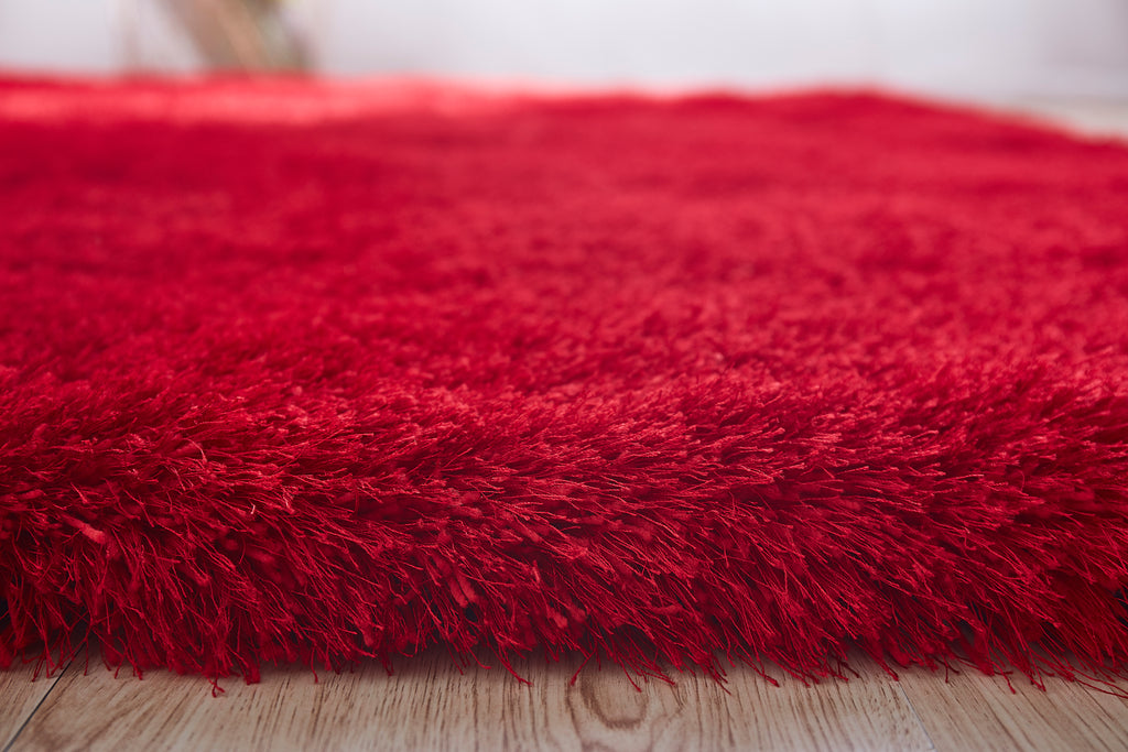 8 X 10 Red Thick Dense Pile Super Soft Living Room Bedroom Shaggy Sh Homemartgoods