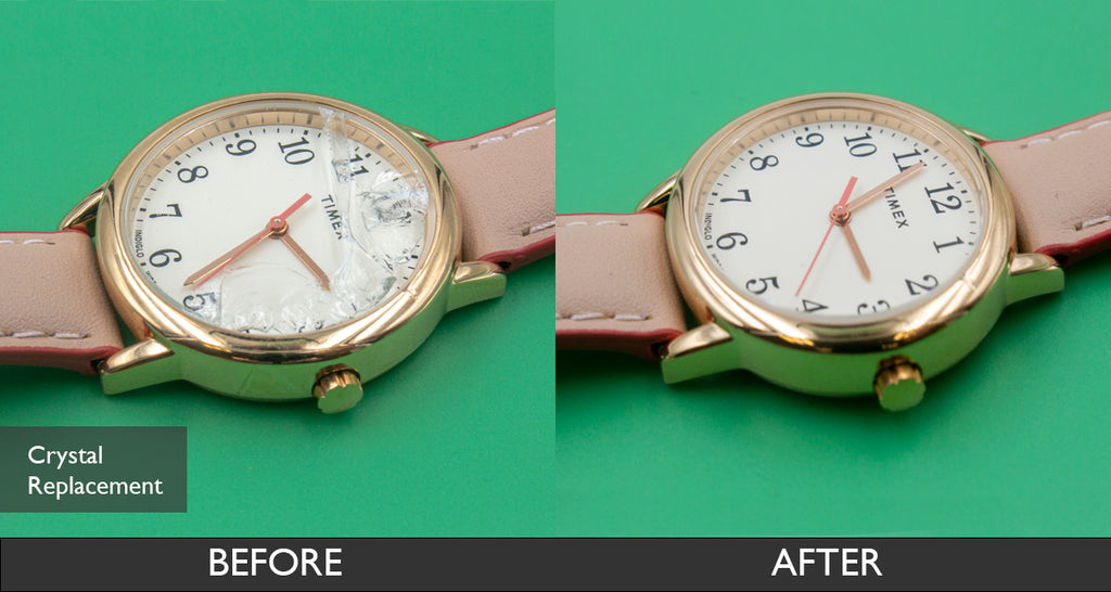 Before and After Watch Crystal Replacement for Timex Easy Reader Color –  Total Watch Repair