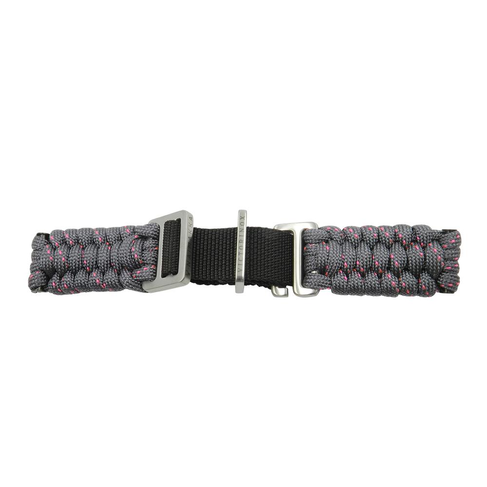 Genuine Swiss Army INOX Series 17mm Grey Paracord Watch Strap – Total