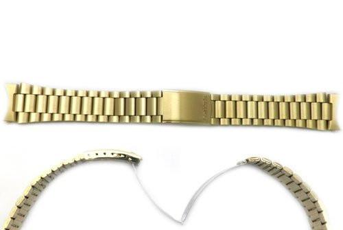 Seiko Gold Tone Stainless Steel 19mm Fold-Over Clasp Watch Bracelet | Total  Watch Repair - B1375G