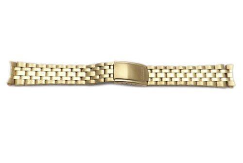 Seiko Gold Tone l 18mm Fold-Over Clasp Metal Watch Bracelet | Total Watch  Repair