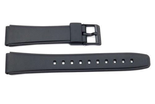 casio black resin strap