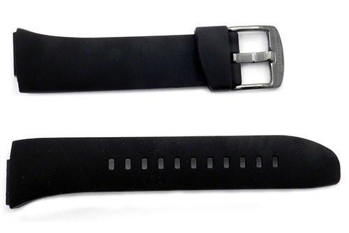 Seiko Black Rubber 17mm Watch Band | Total Watch Repair- 4A1M1MZ