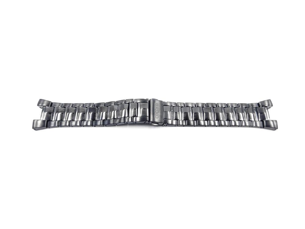 Seiko Black Ion Plated Stainless Steel Push Button Fold-Over Clasp 19mm  Watch Bracelet | Total Watch Repair - 35X6VB