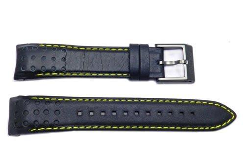 Seiko Black and Yellow Stitching Sportura 21mm Watch Strap| Total Watch  Repair - L01M012M9
