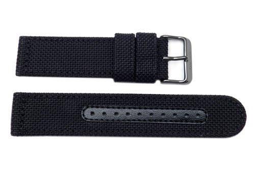 Genuine Seiko Sport Solar Series Black Nylon 22mm Watch Strap | Total ...