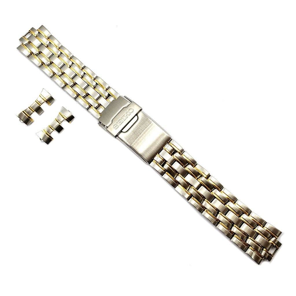 Seiko Dual Tone Wide Metal Replacement Watch Bracelet | Total Watch Repair  - 44K8XB