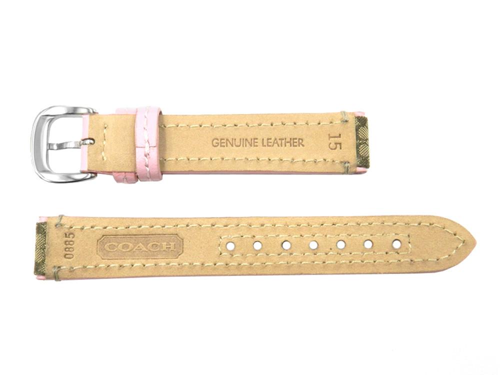 coach watch band 15mm