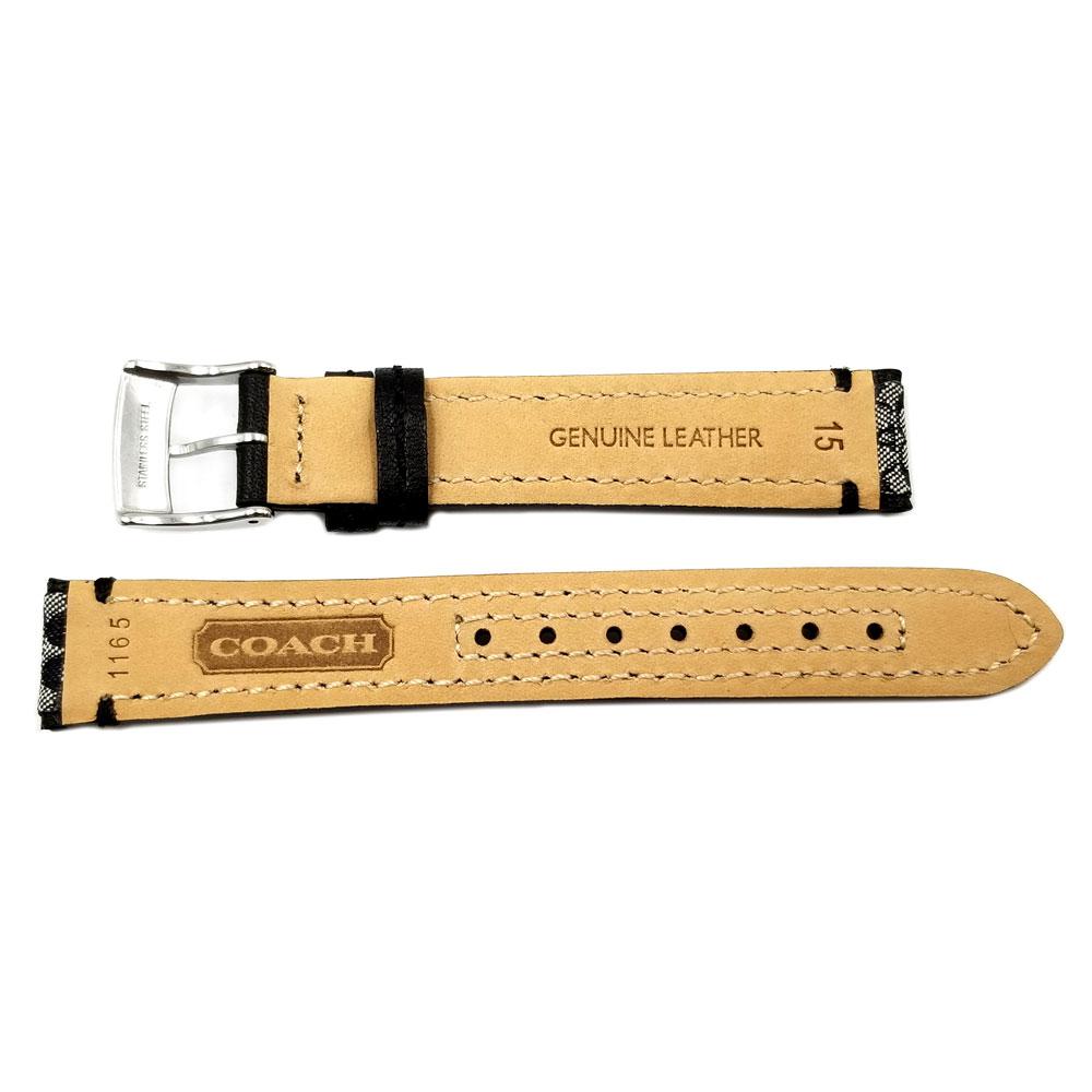 coach watch band 15mm