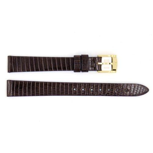 Genuine Movado Lizard Leather 12mm Dark Brown Watch Band – Total Watch ...