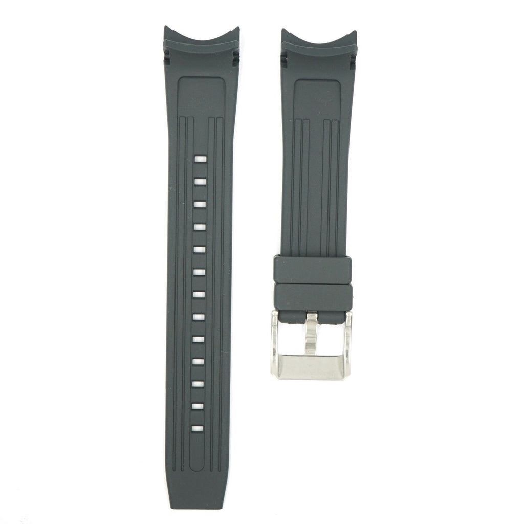 Genuine Citizen Aqualand Eco-Drive Black 22mm Rubber Watch Band | Total